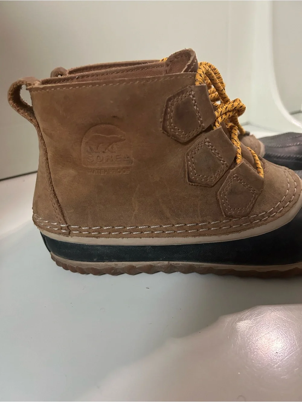 Womens sorel Brown and Black Duck Boots - Picture 2 of 3